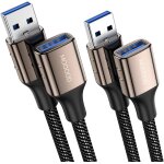 Trahoo - cble usb 3. 0 2m + 2m, usb a mle vers a mle cble, usb 3. 0 super speed cble de donnes ...