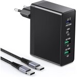 Trahoo - chargeur usb c 140 w gan, 4 ports usb station de charge rapide 100w adaptateur d'alimentation ... Trahoo - chargeur usb c 140 w gan, 4 ports usb station de charge rapide 100w adaptateur d'alimentation ...
