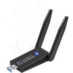 Trahoo - cl wifi puissante ac1300mbps, adaptateur rseau sans fil, usb 3. 0, antennes  gain elev, ...
