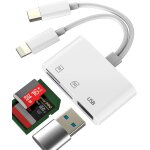 Trahoo - lecteur carte usb c lightning vers sd micro sd adaptateur usb otg 3. 0 pour apple iphone 16 ... Trahoo - lecteur carte usb c lightning vers sd micro sd adaptateur usb otg 3. 0 pour apple iphone 16 ...