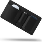 Trahoo - pochette de rangement  3 poches, organiseur adhsif pour accessoires d'ordinateur portable, ...