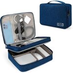 Trahoo - sac de rangement pour accessoires electroniques portable pochette organisateur pour câbles imperméabl ... Trahoo - sac de rangement pour accessoires electroniques portable pochette organisateur pour câbles imperméabl ...