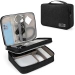 Trahoo - sac de rangement pour accessoires electroniques portable pochette organisateur pour cbles impermabl ...
