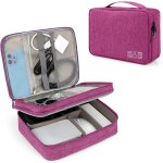 Trahoo - sac de rangement pour accessoires electroniques portable pochette organisateur pour cbles impermabl ...