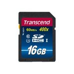 Transcend premium - carte mmoire flash - 16 go - uhs class 1 / class10 - 400x - sdhc uhs - i