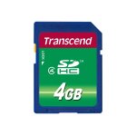 Transcend - carte mmoire flash - 4 go - class 4 - sdhc