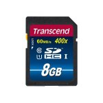 Transcend premium - carte mmoire flash - 8 go - uhs class 1 / class10 - 400x - sdhc uhs - i