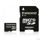 Transcend - carte mémoire flash (adaptateur microsdhc - sd inclus(e)) - 16 go - class 10 - micro sdhc ... Transcend - carte mémoire flash (adaptateur microsdhc - sd inclus(e)) - 16 go - class 10 - micro sdhc ...