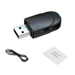Transmetteur et rcepteur audio sans fil 5. 0, 2 en 1, adaptateur usb pour ordinateur, tv, voiture, double ...