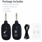 Transmetteur récepteur sans fil pour guitare a8, 50m, 4 canaux intégrés, rechargeable, câble usb Transmetteur récepteur sans fil pour guitare a8, 50m, 4 canaux intégrés, rechargeable, câble usb