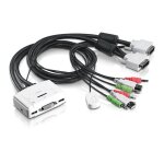 Trendnet tk tk - 214i - commutateur �cran - clavier - souris / audio - 2 x kvm / audio - 1 utilisateur ...