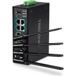 Trendnet - wireless router - 4 - port - switch - gige - 802. 11a / b / g / n / ac - dual - band - ti ...