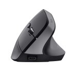 Trust bayo + souris ergonomique sans fil, bluetooth + rf, multi - appareils, recycle, rechargeable