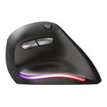 Trust bayo - souris verticale - ergonomique - pour droitiers - optique - 6 boutons - sans fil - 2. 4 ...