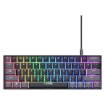Trust gaming gxt 867 acira 60% clavier mcanique azerty, touches  double fonction, rgb, usb compact ...