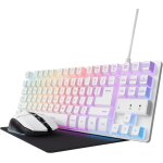 Trust gxt 794w clavier souris incluse usb qwerty italien blanc
