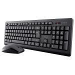 Trust primo pack clavier et souris sans fil azerty fran�ais, touches plates, r�sistant aux eclaboussures ...