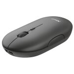 Trust puck souris sans fil rechargeable silencieuse, bluetooth / 2, 4 ghz, r�cepteur usb, pour ordinateur ...