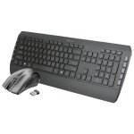 Trust tecla - 2 clavier souris incluse universel rf sans fil allemand noir Trust tecla - 2 clavier souris incluse universel rf sans fil allemand noir