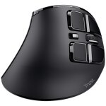 Trust voxx souris verticale sans fil rechargeable, bluetooth ou 2. 4 ghz, ergonomique � noir