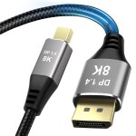Tta - cble displayport, 2m 8k 1. 4 cble mini displayport vers hdmi supporte 4k@144hz / 165hz, 2k@240hz, ...