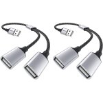 Tta - cble usb rpartiteur, cble y rpartiteur double usb 2. 0, adaptateur 1 mle vers 2 femelle extension ...