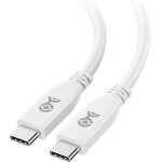 Tta - cble usb4 avec donnes 40gbps, support vido 8k et recharge de 240w 0, 3m, blanc - entirement ...