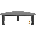 Tuhu - support de moniteur d'ordinateur de triangle bureau de coin noir hd01b - 003p
