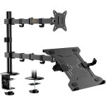 Tuhu - support moniteur avec plateau pour ordinateur portable - bras pour moniteur et ordinateur portable, ... Tuhu - support moniteur avec plateau pour ordinateur portable - bras pour moniteur et ordinateur portable, ...