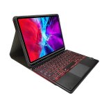 ��tui clavier bluetooth r��tro��clair�� pour ipad pro 12. 9 2021 (rose)