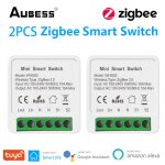 Tuya zigbee mini 3. 0 module de commutateur 16a maison intelligente bricolage disjoncteur 1 2 3 4 gangs ...