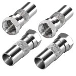 Tv antenna adapter f male to tv male coaxial connector f plug to tv socket coaxial coupling for coaxial ...