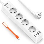 Twq - 8 en 1 multiprise avec 4 ports usb et 4 prises, prise multiple prise electrique 4000w 16a avec ... Twq - 8 en 1 multiprise avec 4 ports usb et 4 prises, prise multiple prise electrique 4000w 16a avec ...
