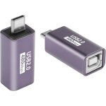 Tye - lot de 2 adaptateurs usb c vers usb b de type c vers connecteur de conversion midi de type c mle ...