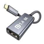 Tye - adaptateur usb c vers displayport 1. 4, 8k@60hz, 4k@144hz / 120hz, 2k@240hz, 32. 4gbps, adaptateur ...