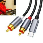 Tye - cble 2 rca, cble adaptateur usb - c vers jack audio, audio stro adaptateur type c mle vers ...