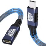 Tye - cble d'extension usb c, 20gbit / s / 240w / 5k, rallonge usb c 3. 2 1m, 5k@60hz / 4k@144hz cble ...