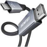 Tye - cble usb type c vers displayport 4k @ 60hz, 4, 5m uhd thunderbolt 3 vers adaptateur de port d'affichage ...