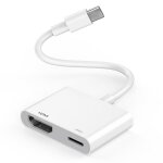 Tye - [certifi mfi] adaptateur usb - c vers hdmi 4k@60hz avec port charge rapide 100w pour iphone 16 ...