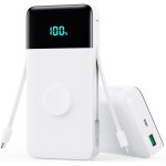 Tzf - batterie externe 26800mah avec i - watch chargeur, 25w pd + qc4. 0 usb c power bank avec 2 cbles ...