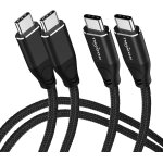 Tzf - cble 4k usb c 100w 4, 5m lot de 2 (all - in - one), usb 3. 2 gen 2 x 2 20gbp transfert donnes ...