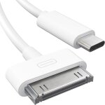 Tzf - ¿ câble adaptateur 30 broches vers usb - c pour iphone, ipad, ipod ¿ 1m (câble de données / charge ... Tzf - ¿ câble adaptateur 30 broches vers usb - c pour iphone, ipad, ipod ¿ 1m (câble de données / charge ...