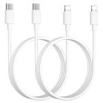 Tzf - cble iphone usb c 1m lot de 2[mfi certifi], cable usb c vers lighting cble iphone cable iphone ...