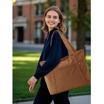 Tzf - lekesping sac fourre - tout femme grand en velours ctel, bandouliere cabas avec fermeture eclair ...