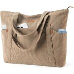 Tzf - lekesping sac fourre - tout femme grand en velours ctel, bandouliere cabas avec fermeture eclair ...