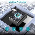 Tzf - ordinateur portable chargeur usb c 65w pour asus zenbook 3 13 13s 14 14s transformer book expertbook ...