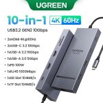 Ugreen 10gbps usb c hub 4k60hz type - c vers hdmi rj45 pd100w sd & tf adaptateur usb pour macbook ipad ... Ugreen 10gbps usb c hub 4k60hz type - c vers hdmi rj45 pd100w sd & tf adaptateur usb pour macbook ipad ...