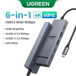 Ugreen 10gbps usb c hub 4k60hz type - c vers hdmi rj45 pd100w sd & tf adaptateur usb pour macbook ipad ... Ugreen 10gbps usb c hub 4k60hz type - c vers hdmi rj45 pd100w sd & tf adaptateur usb pour macbook ipad ...
