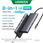 Ugreen 10gbps usb c hub 4k60hz type - c vers hdmi rj45 pd100w sd & tf adaptateur usb pour macbook ipad ... Ugreen 10gbps usb c hub 4k60hz type - c vers hdmi rj45 pd100w sd & tf adaptateur usb pour macbook ipad ...