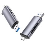 Ugreen 50706 lecteur de carte m�moire usb / micro - usb argent